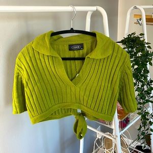 Cider XXL knit cropped shirt